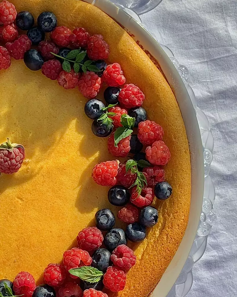 Cheesecake con frutos rojos